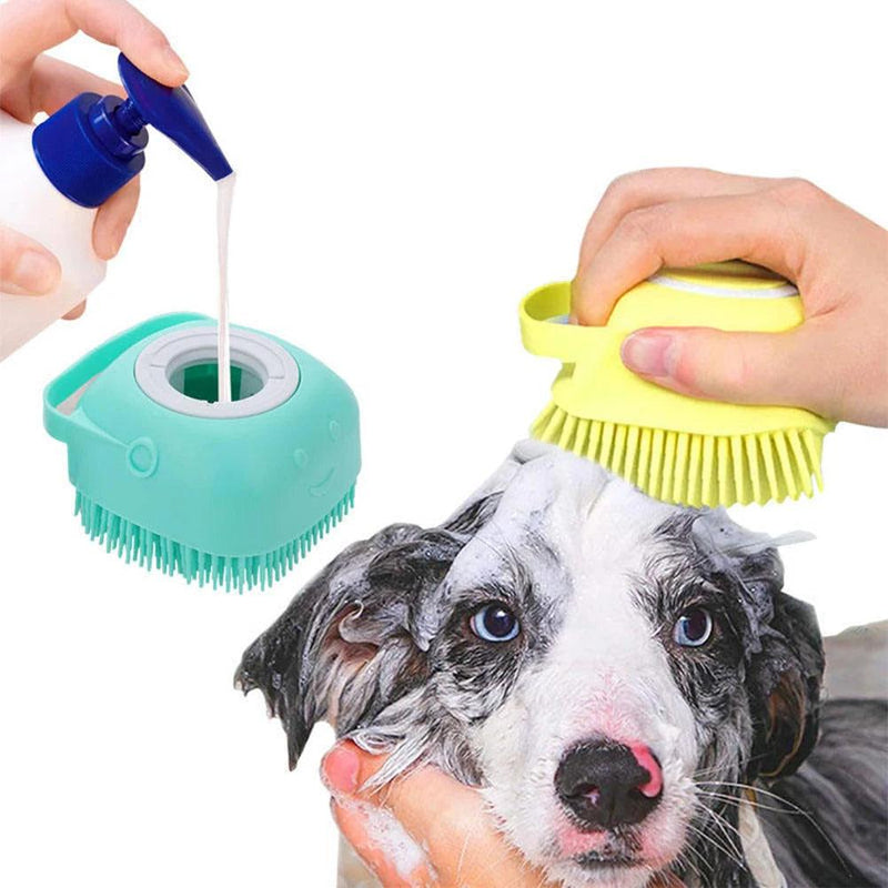 Escova de Banho Massageadora para Pets
